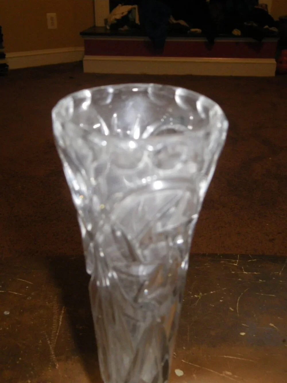 Vintage Small Crystal Vase